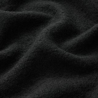 Tejido de punto ligero de mezcla de lana y viscosa – negro, 
