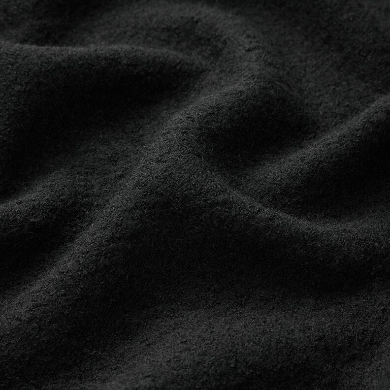 Tejido de punto ligero de mezcla de lana y viscosa – negro,  image number 2