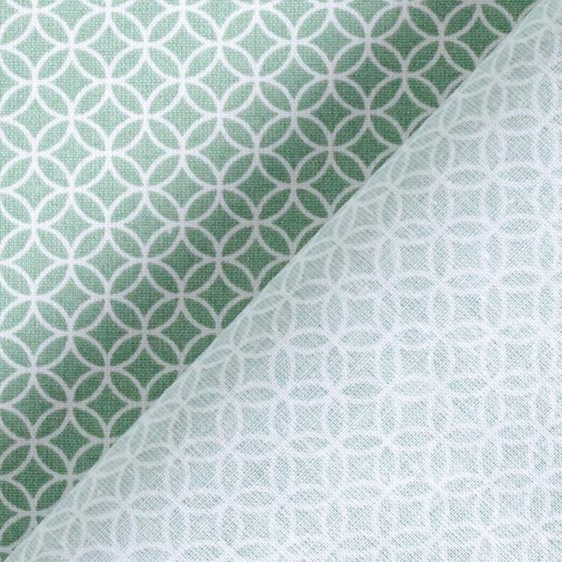 Tela de algodón Cretona Pequeño diseño de mosaico – verde claro,  image number 4