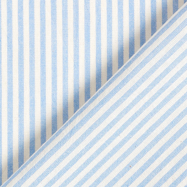 Mezcla de viscosa y algodón Rayas – azul claro/blanco lana,  image number 4