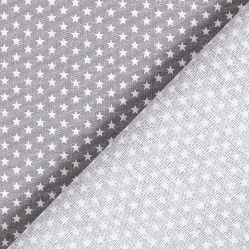 Popelina de algodón estrellas pequeñas – gris/blanco,  image number 6