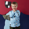Tela de jersey de algodón Monstruos superhéroes | PETIT CITRON – azul baby,  thumbnail number 7
