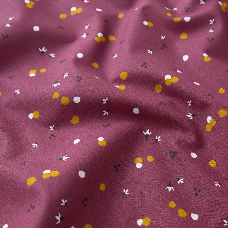 Tela de algodón Cretona Puntos de colores – merlot,  image number 2