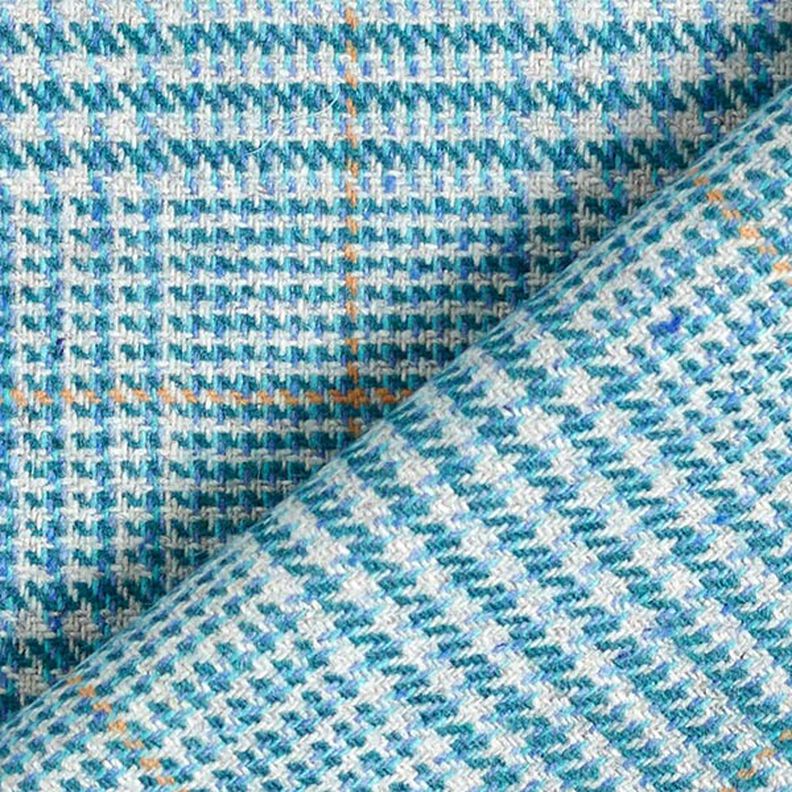 Tela de lana Príncipe de Gales – turquesa,  image number 7