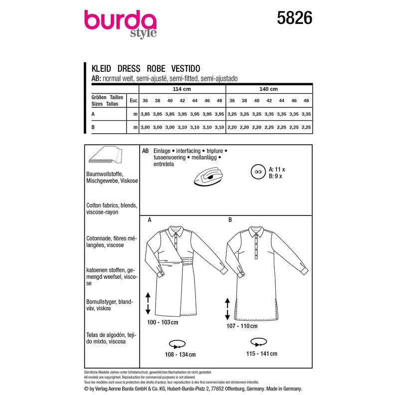 Vestido | Burda 5826 | 36-48,  image number 9