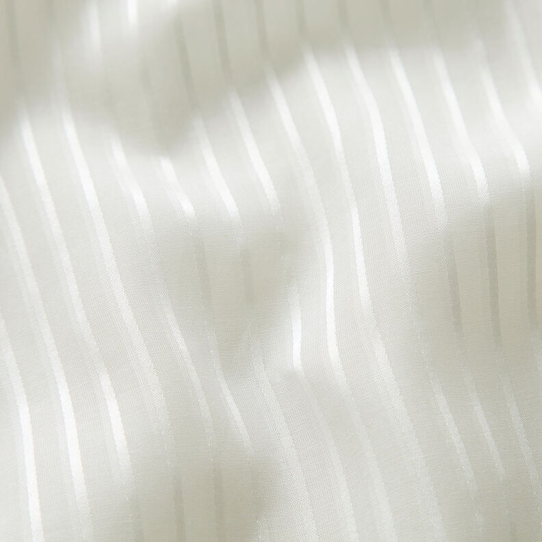 Voile mezcla de seda raso a rayas – blanco,  image number 2