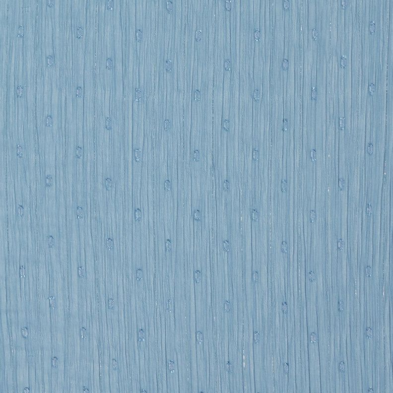 Gasa Dobby metálico raya diplomática – azul brillante/plata metalizada,  image number 1
