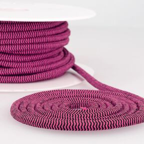 Exterior Cordón de goma [Ø 5 mm] – lila/negro, 