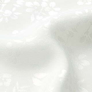 Tela de raso con forro de flores – blanco, 
