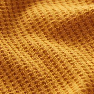 Jersey de algodón con relieves Uni – amarillo curry, 