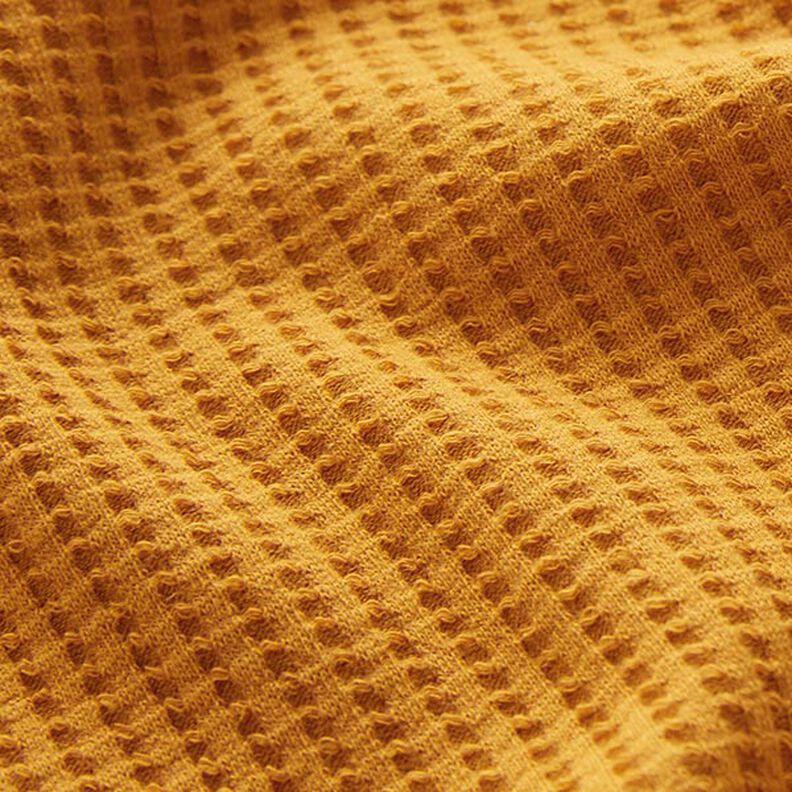 Jersey de algodón con relieves Uni – amarillo curry,  image number 2