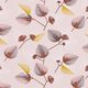 Tela de jersey de algodón hojas en abanico – rosado,  thumbnail number 6