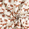 Tela de algodón Popelina Zorros animados – blanco lana/marrón claro,  thumbnail number 3