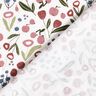 Tela de jersey de algodón Prado de flores con manzanas  – blanco lana,  thumbnail number 4
