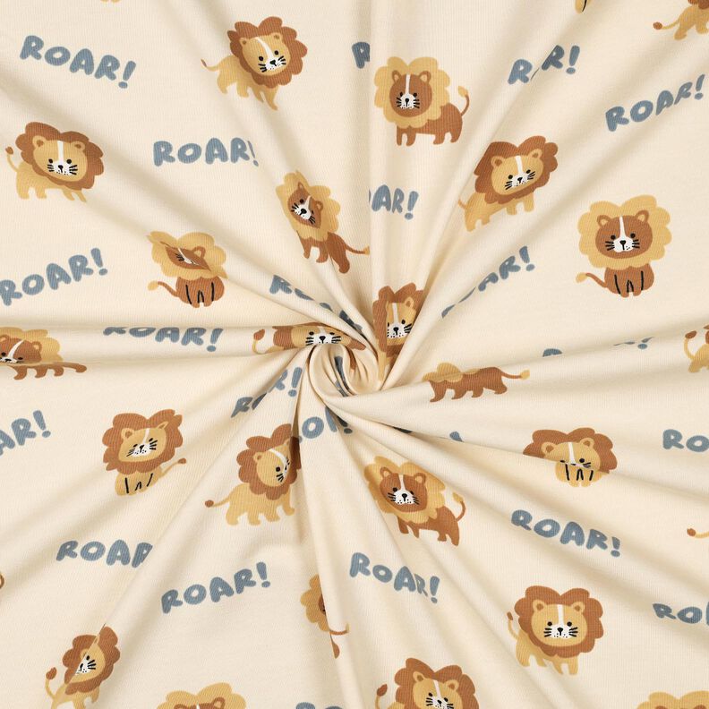 Tela de jersey de algodón León | Poppy Fabrics – beige claro/marrón avellana,  image number 3