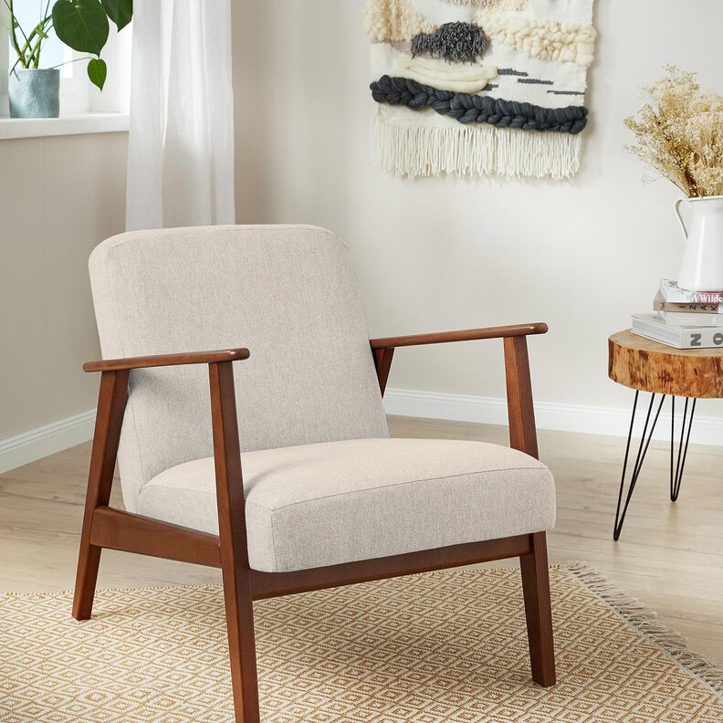 Tela de tapicería Tela de chenilla – beige claro,  image number 5