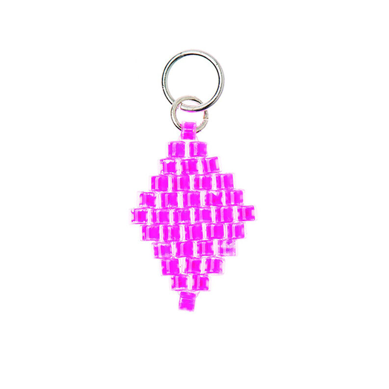 Deslizador Brick Stitch Rombo [10 mm  x 15 mm] | Rico Design – pink,  image number 1