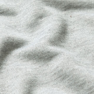 Felpa francesa melange – gris plateado | Retazo 60cm, 