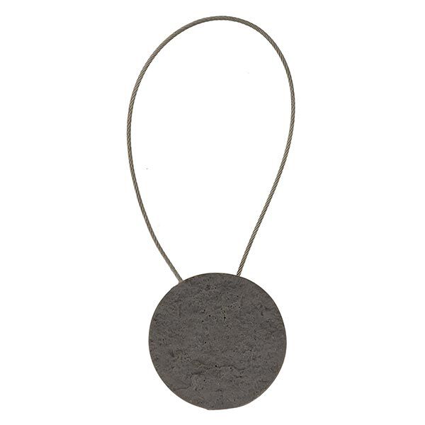 Soportes de persiana romana con cierre magnético de piedra [21,5cm] – gris,  image number 1