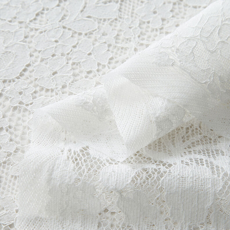 Encaje fino con motivo floral – blanco,  image number 3