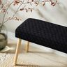 Tela de tapicería Terciopelo acolchado en diseño de panal – negro,  thumbnail number 7