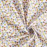 Tela de algodón Cretona Triángulos pequeños – blanco/marrón claro,  thumbnail number 3