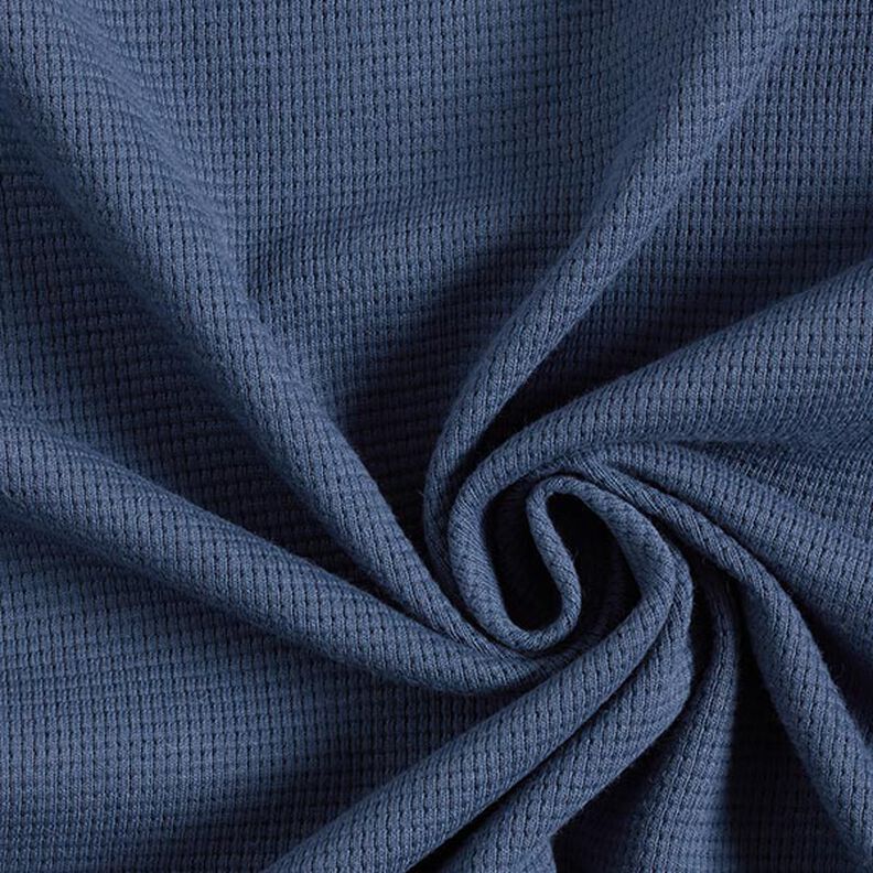 Jersey de algodón tipo gofre mini Uni – azul vaquero,  image number 1