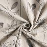Tela decorativa Panama media Dibujo de flores – naturaleza/marrón oscuro,  thumbnail number 3