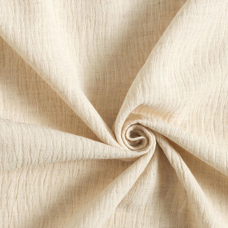Mezcla de lino y algodón Jacquard Estampado onda – naturaleza,  image number 4