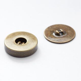 Botón magnético [  Ø18 mm ] – or metallica antiguo, 