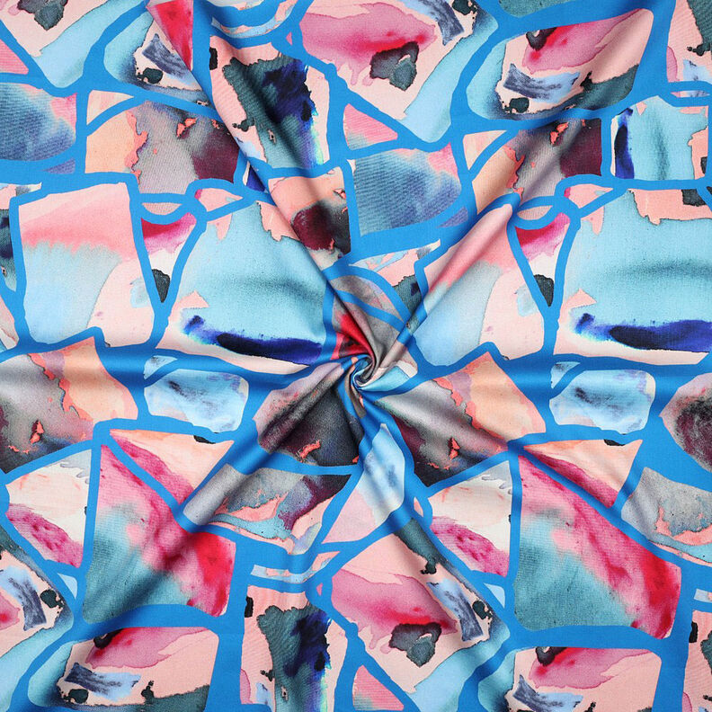 Satén de algodón Resonate Neon | Nerida Hansen – azul,  image number 3