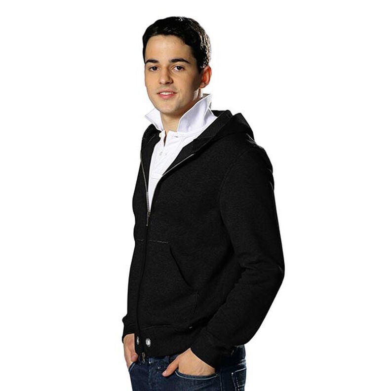 Sudadera ligera de algod&oacute;n Uni &ndash; negro,  image number 5