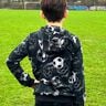 Tela de jersey de algodón Goles de fútbol | Glitzerpüppi – negro/gris,  thumbnail number 3