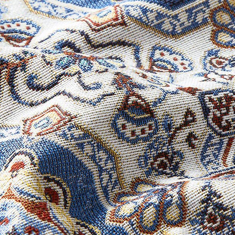 Tela decorativa Tapiz Mandalas orientales – azul/marfil,  image number 2