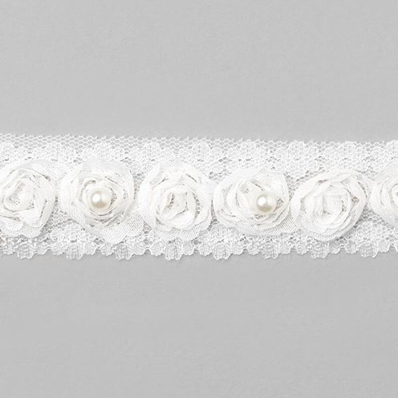 Ribete de flores [30 mm] - blanco,  image number 1