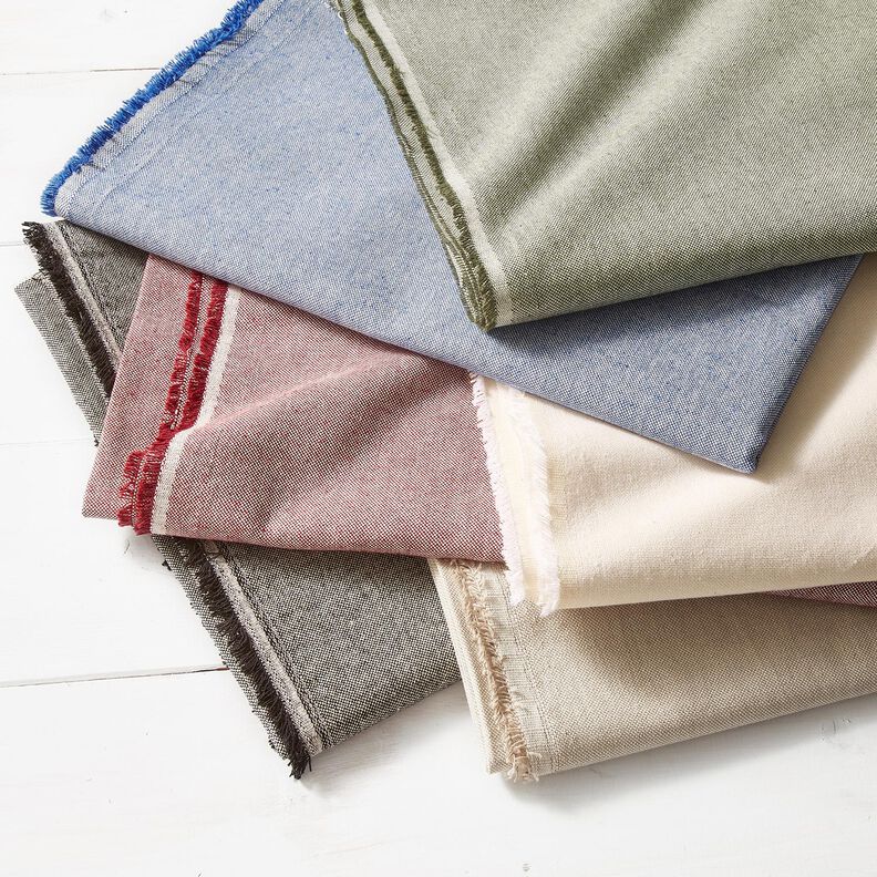 Tela decorativa Panama media Bicolor – negro/naturaleza,  image number 4