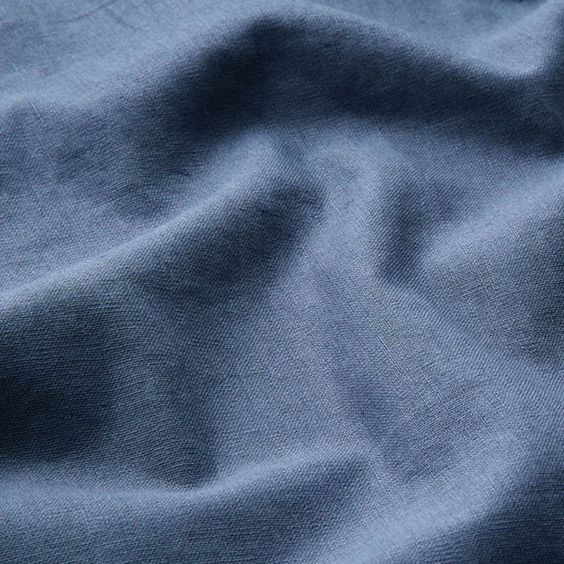 Mezcla de lino y algodón Uni – azul metálico,  image number 2