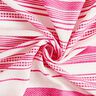 Tela de algodón Rayas bordadas – blanco lana/pink,  thumbnail number 3