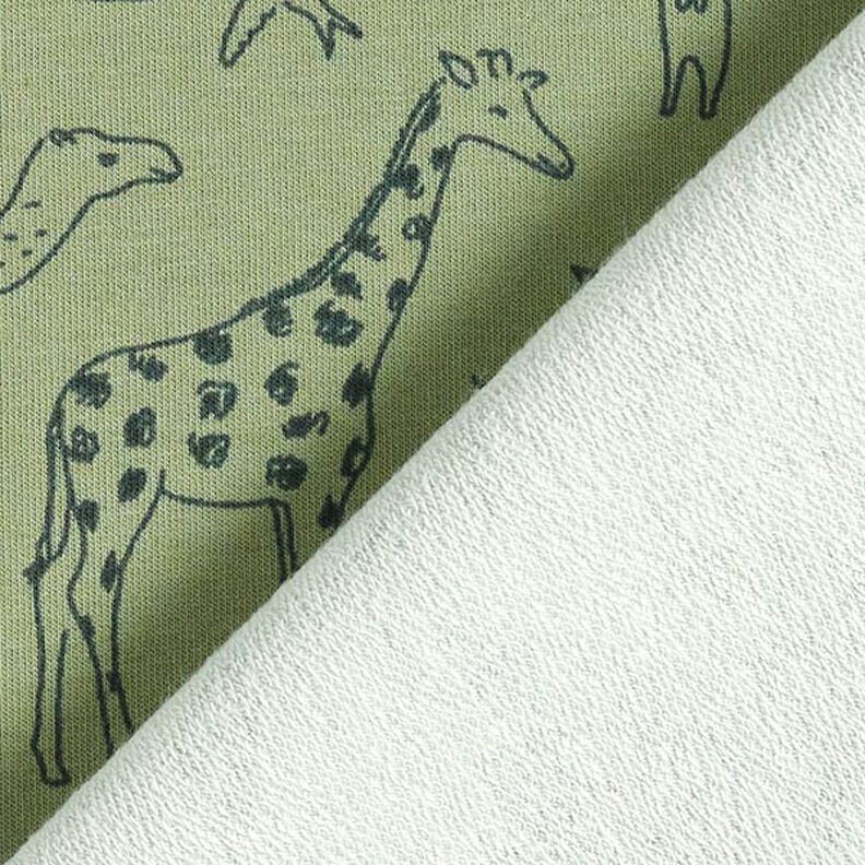 Felpa francesa veraniega gezeichnete Safari-Tiere – caqui claro,  image number 5