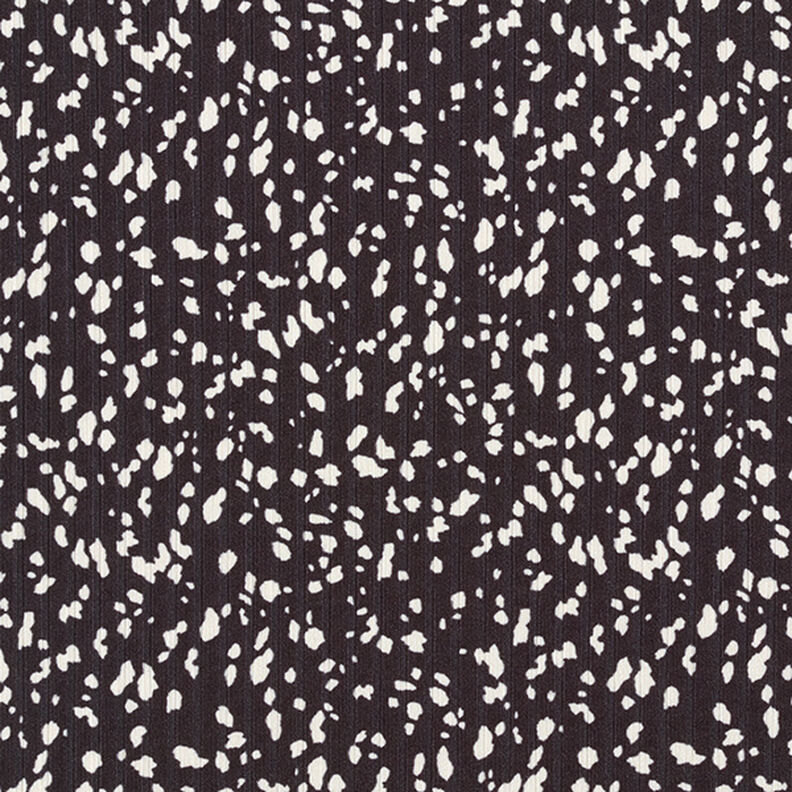 Punto canalé con puntos abstractos – negro/blanco,  image number 1