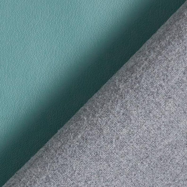 Tela de tapicería Piel sintética en relieve – azul agua,  image number 3
