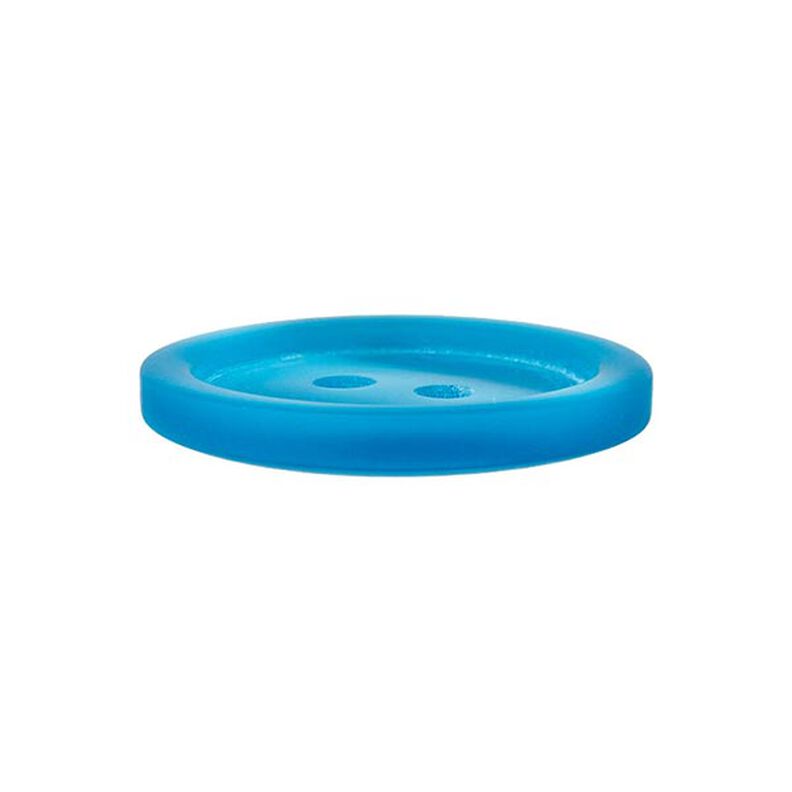 Botón de plástico de 2 agujeros Basic - turquesa,  image number 2