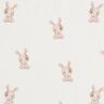 GOTS Tela de jersey de algod&oacute;n Conejo con flor Impresi&oacute;n digital &ndash; marfil,  thumbnail number 1