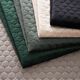 Tela de tapicería Terciopelo acolchado en diseño de panal – verde oscuro – Muestra,  thumbnail number 4