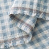 Tela de algodón con estructura a cuadros – blanco/azul claro,  thumbnail number 3