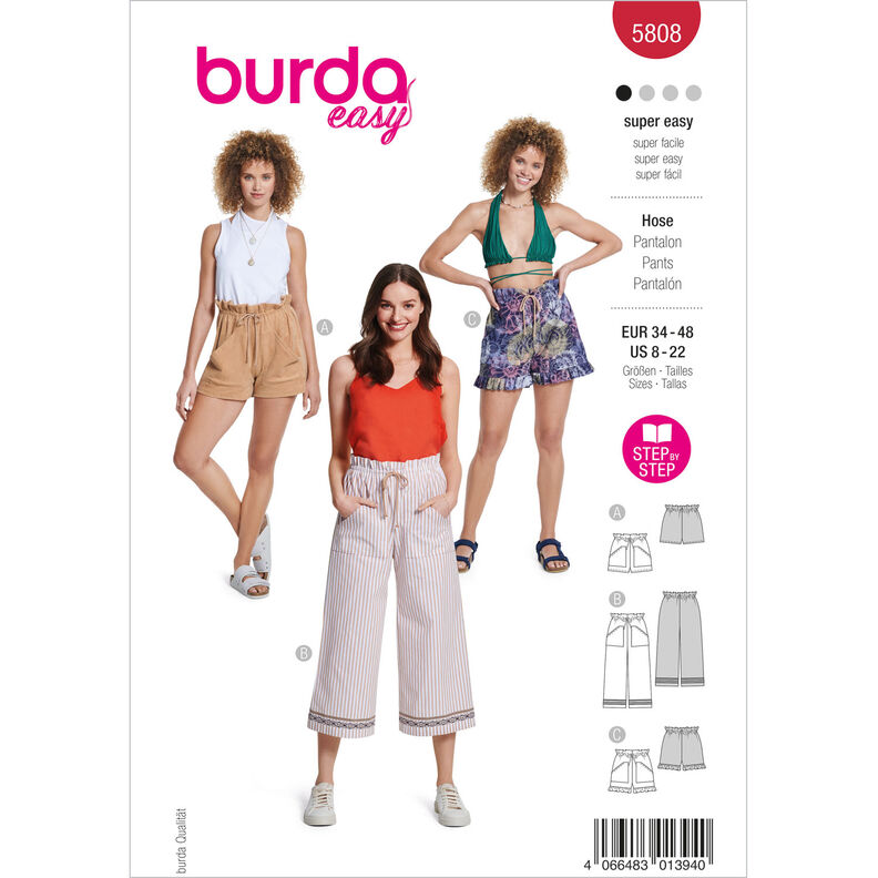 Pantalones | Burda 5808 | 34-48,  image number 1