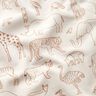 Felpa francesa veraniega Animales de safari dibujados – beige claro,  thumbnail number 2