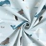 Tela decorativa Panama media Animales en el hielo – azul baby/blanco,  thumbnail number 3
