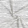 Tela de jersey de algodón Rayas Skribbel – blanco lana,  thumbnail number 3