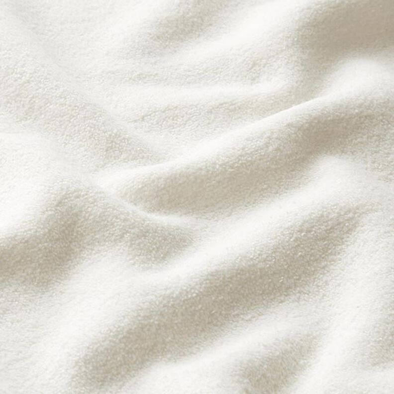 Algodón Tela de sudadera Terry Fleece – blanco lana,  image number 2